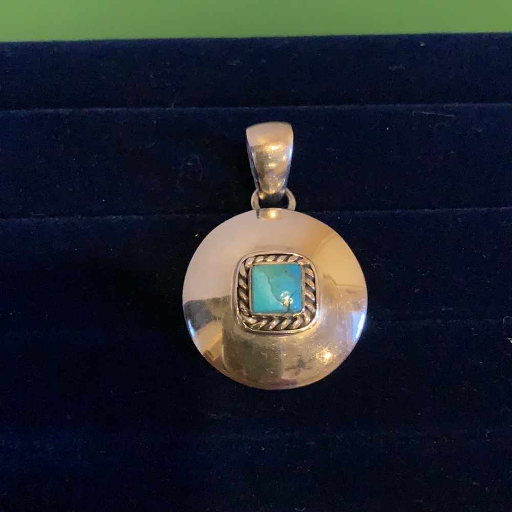 Sterling Silver and Turquoise Pendant
